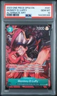 2023 ONE PIECE OP02-PARAMOUNT WAR ALTERNATE ART #041 MONKEY D. LUFFY PSA 10