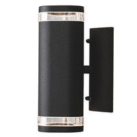 AußEn-Wandstrahler Modena Up/Down Single, 2X GU10 Max. 35W, Schwarz, Aluminium /