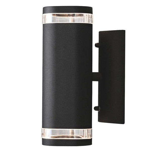 AußEn-Wandstrahler Modena Up/Down Single, 2X GU10 Max. 35W, Schwarz, Aluminium /-image