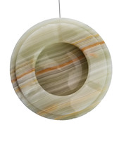 Marble Ashtray. Light Green 5 In Diameter,1.25" high. Vintage