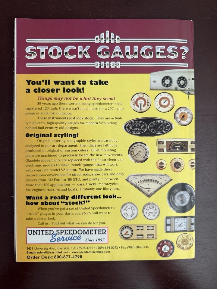 Rod & Custom Magazine April 1999 Tim Allen 1946 Ford Cover Centerfold Vol. 33 #4 - Image 2 of 4