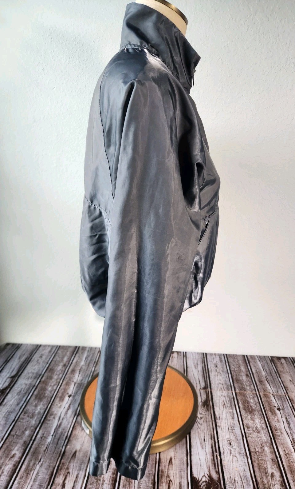 ALO Womens Cropped Pullover Silver Gray Size Small