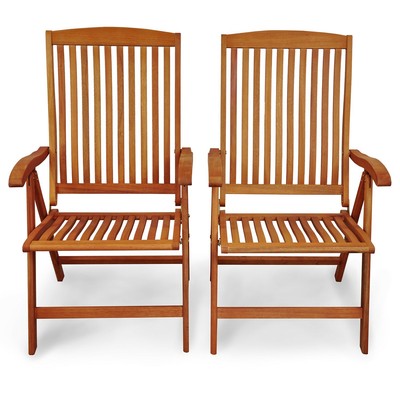 Gartenstuhl Terassenstuhl Balkonstuhl Hochlehner Holz Gartenmöbel