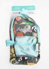 Yoobi Backpack Pencil Pen Case Animals Zipper Pouch Attaches To Notebook New