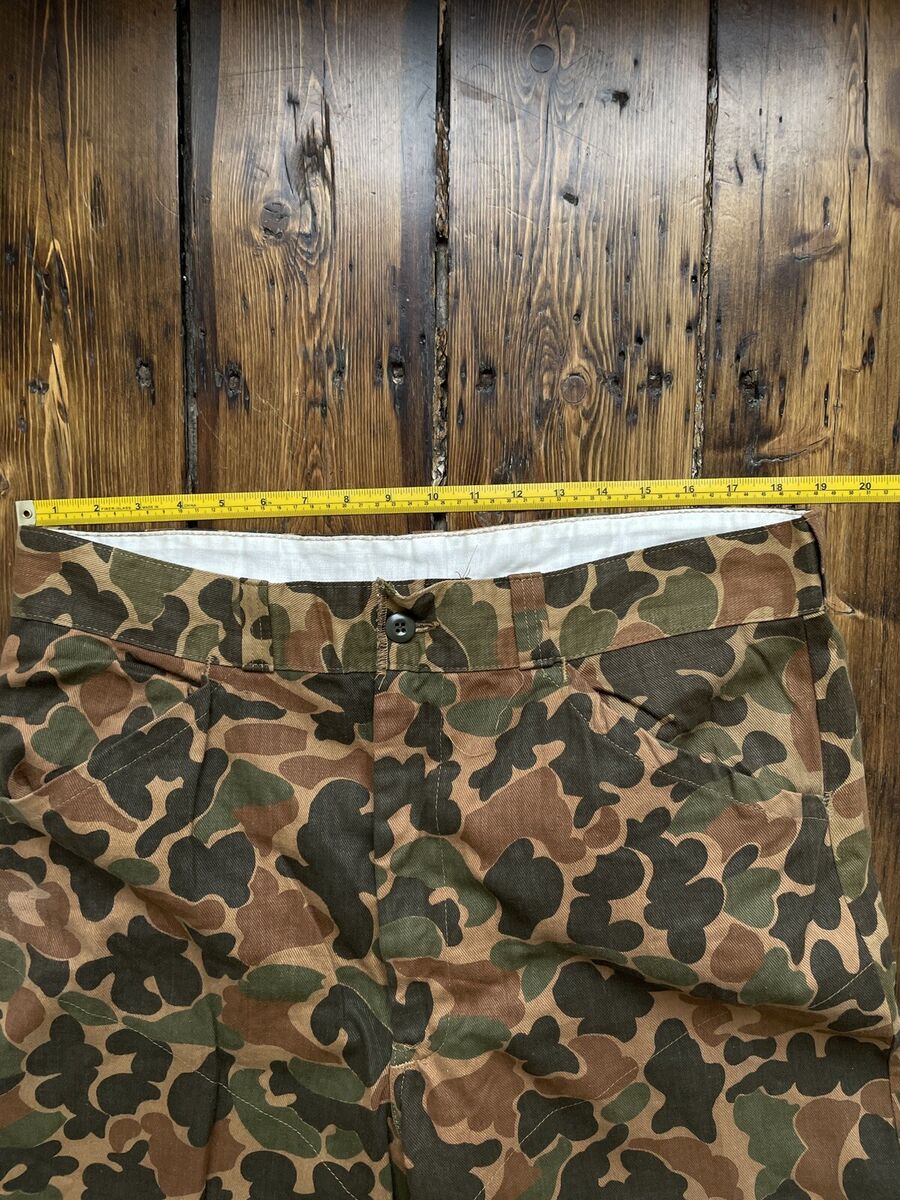 RARE Vintage 60s Sears Sports Center Hunting Duck Camo Pants RARE Vintage 60s Sears Sports Center Hunting Duck Camo Pants