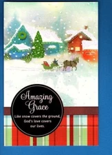 BEAUTIFUL! AMAZING GRACE RELIGIOUS INSPIRATIONAL CHRISTMAS CARD - DAYSPRING (13)