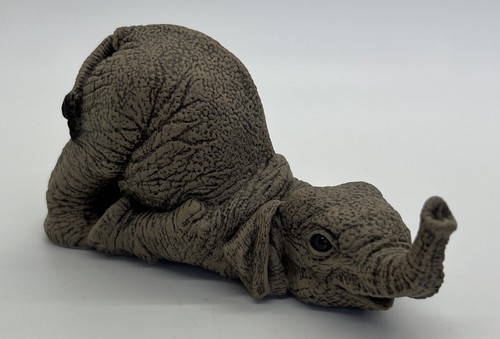 Estatuilla de escultura de piedra Martha Carey The Herd Elephant “Hope” #3158