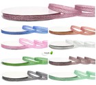 32m Lurexband 6mm Brokatband Deko Glitzer Glitter Schleifenband Geschenkband 5mm