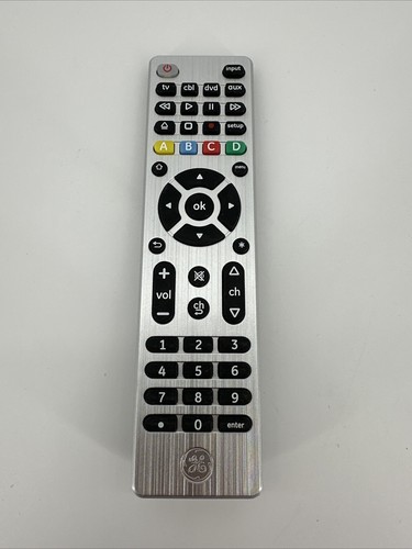 General Electric 33709 4 Device Universal Remote Control - Silver - Picture 1 of 5