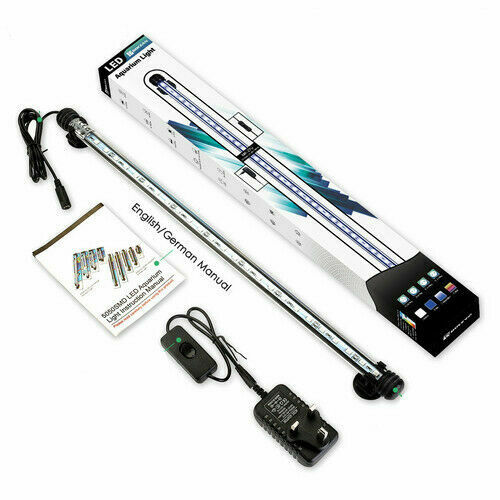 Aquarium Fish Tank Led Lights RGB 5050 Bar Lamp Submersible Strip Lights UK Plug - Picture 22 of 30