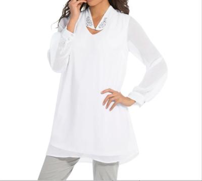Mother of Bride Groom Evening Women's Church Cruise White Tunic Top Plus  22W2X3X | eBay
