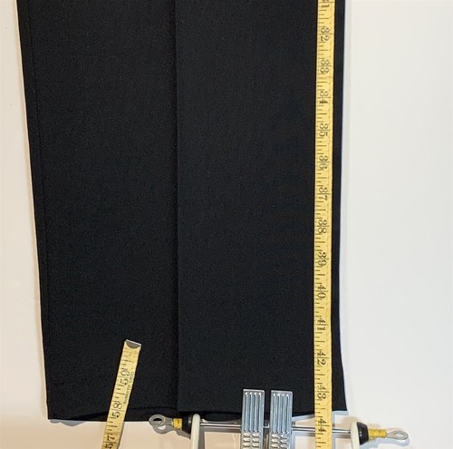 Nuevo con etiquetas Pantalones de vestir Haggar elásticos bengalíes para hombre 38x31 calce clásico pantalones en negro - Imagen 7 de 9