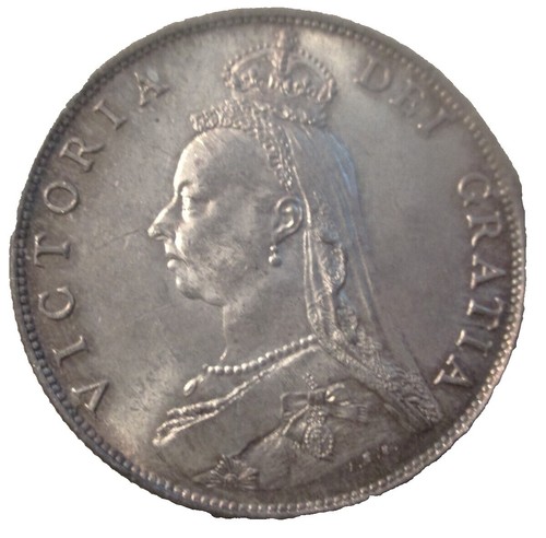 Great Britain 1 Florin 1887 KM# 762 Silver Coin Victoria UNC with