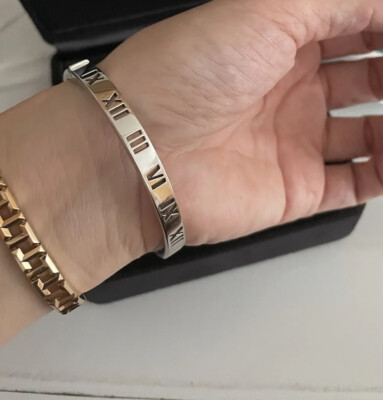 Tiffany & Co Atlas Diamond 18K White Gold Bracelet | eBay