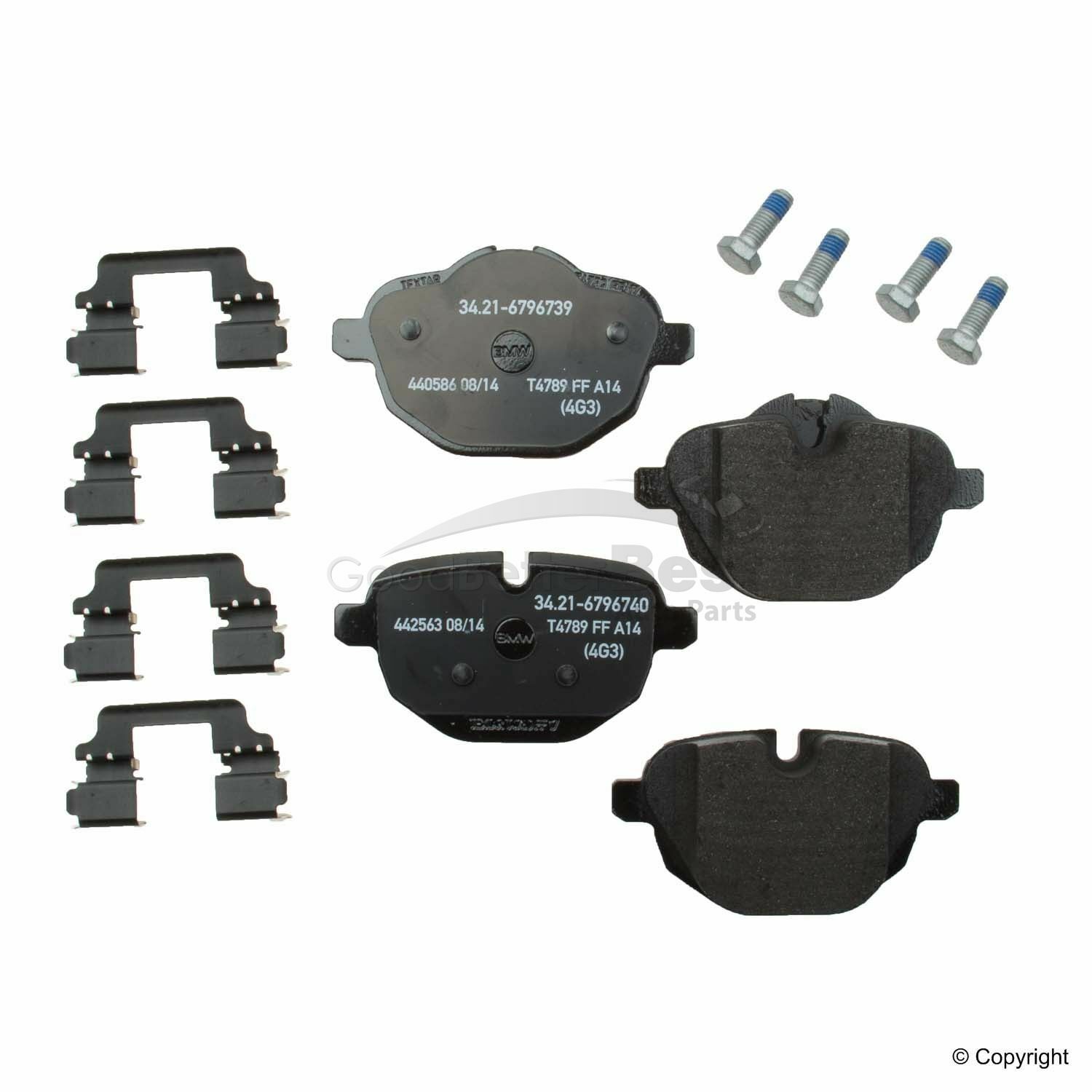 One New Genuine Disc Brake Pad Set Rear 34216796741 for BMW | eBay