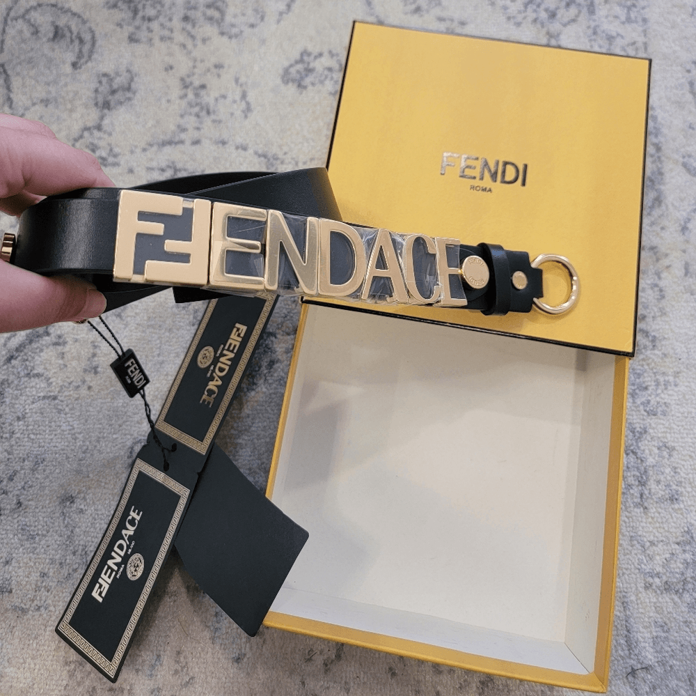 NWT Fendace Fendi/Versace Belt size 85 | eBay