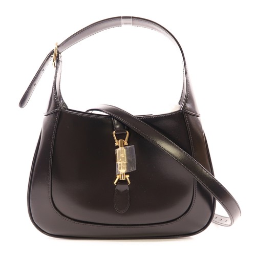 GUCCI GHW Jackie 1961 Schultertasche schwarz Leder 636709