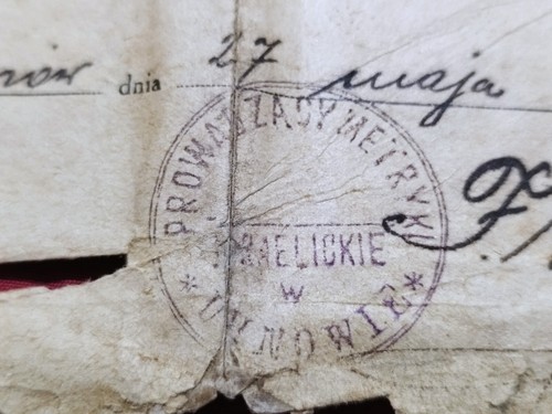 Rawa Ruska - Uhnów Poland Galicia Jewish Judaica Birth Certificate 1929 - Picture 6 of 10