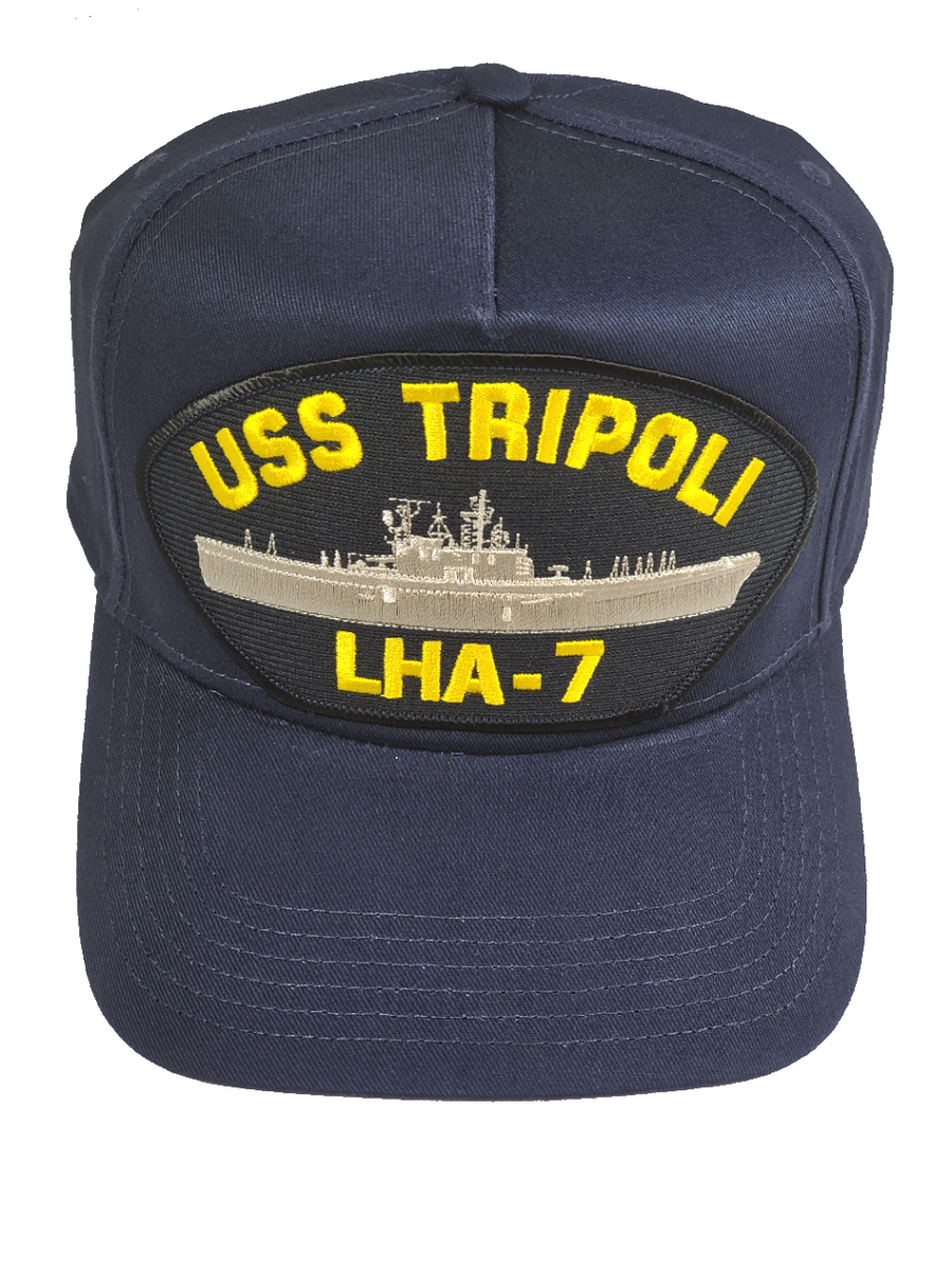 USS TRIPOLI LHA 7 & USS WARRIOR キャップ USS Tripoli LHA-7 Ship HAT - Navy Blue - Veteran Owned Business | eBay
