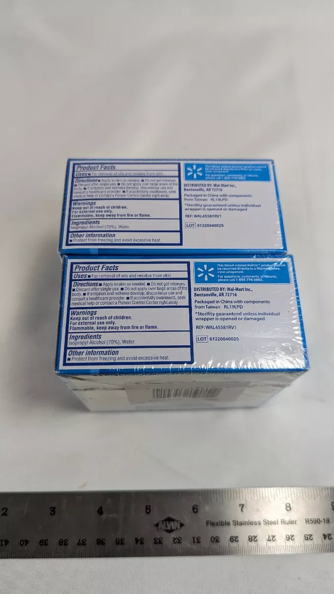 Relion sterile alcohol online swabs