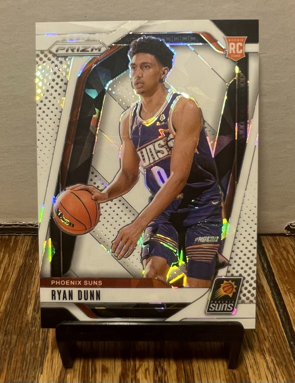 2024-25 Panini Prizm Ryan Dunn White Ice /35 Prizm (RC) SSP #258