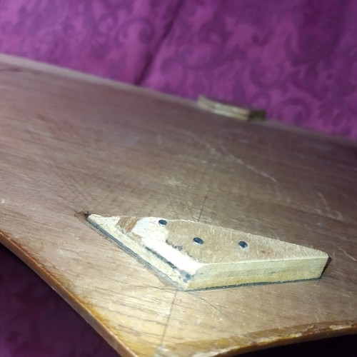 Console murale en fer forgé et plateau bois XX siècle - Bild 14 von 15