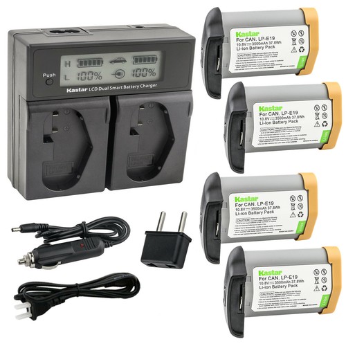 Kastar Fully Decoded LP-E19 Battery LCD Fast Charger for Canon EOS 1Ds Mark III - Picture 11 of 11