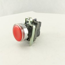 Schneider ZBV-B4 Red LED 24V Illuminated Momentary Push Buttons W/ZBE-101