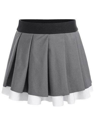 Girls Dance Pleated School Skirt A-line Elastic Waistband Skirts Team Uniform - Picture 56 of 71