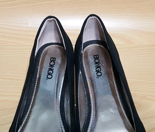 Bongo Black Ballet Flats Faux Suede Leather Womens Shoes 9 M - Picture 10 of 12