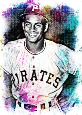 2022 ROBERTO CLEMENTE  PP 3/5 ORIGINAL PRINT ART SKETCH CARD ARTIST SIGNED