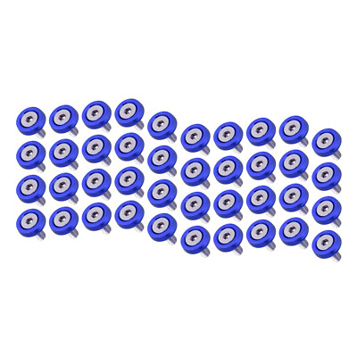 #ad #ad 40PCS Blue WasherNuts Accessories Fender Bumper Washer Bolt Dress Up Kit z $16.09