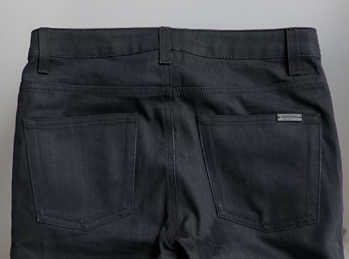 Jeans denim midrise neri skinny midrise grezzi SAINT LAURENT�D05 W SK MW tinti taglia 27