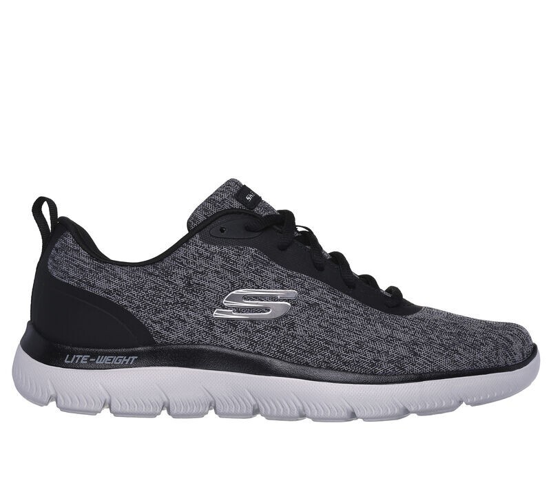 Skechers Shoes Men Black Sport Comfort Walk Memory Foam