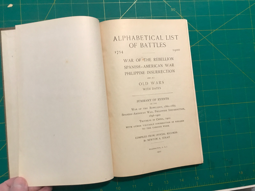 Alphabetical List of Battles, 1754-1900: War of the Rebellion, Spanish-American - Imagen 2 de 13