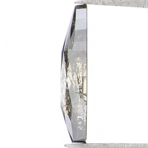 Diamante natural suelto en forma de pera 0,62 quilates 8,20 mm sal y pimienta diamante QL1574 - Imagen 4 de 8