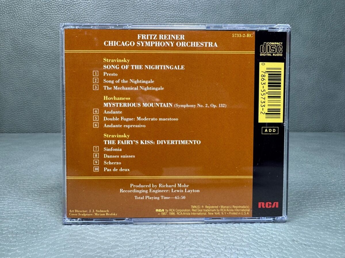 Works By Stravinsky and Hovhaness CD Fritz Reiner and The Chicago Symphony | eBay Works By Stravinsky and Hovhaness CD Fritz Reiner and The Chicago Symphony | eBay
