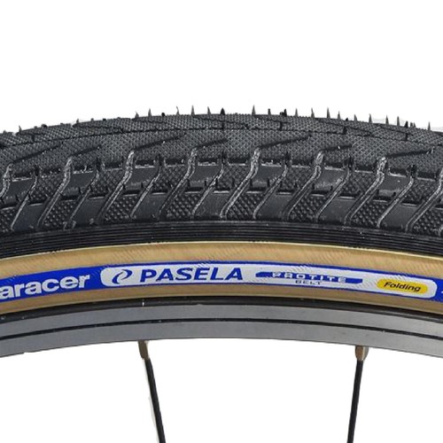 Panaracer Pasele Protite MTB Bicycle Wired Urban Tyre 700 x 23c Black / Amber - Picture 2 of 7