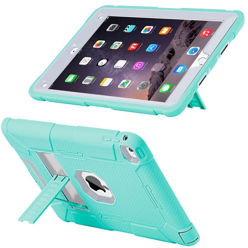 Military Shockproof Heavy Duty Rubber Hybrid Stand Case Cover For iPad Air2 9.7" - Picture 33 of 115