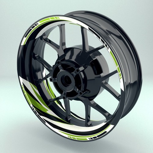 Felgenaufkleber Felgenrandaufkleber Motorrad "RACING V6 WHITE" viele Farben - Picture 4 of 6