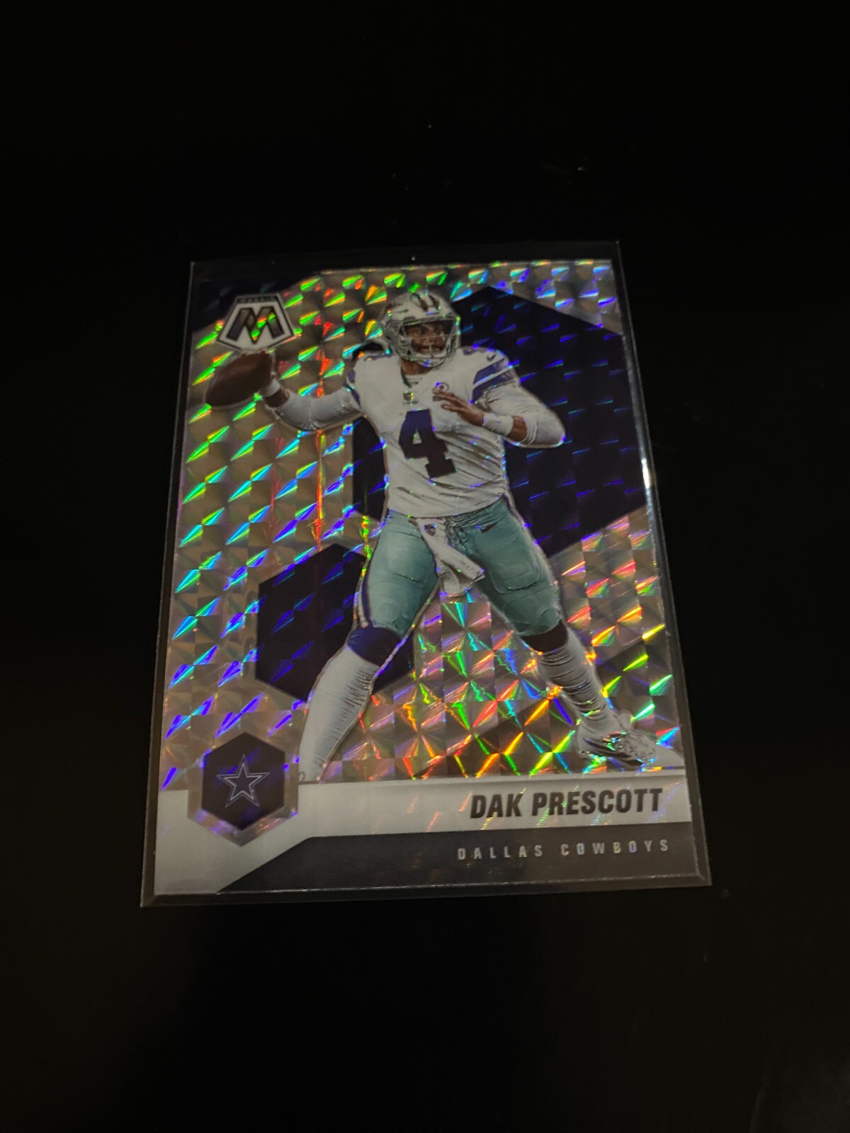 Dak Prescott 2021  Panini Mosaic Silver Mosaic Prizm Cowboys 58