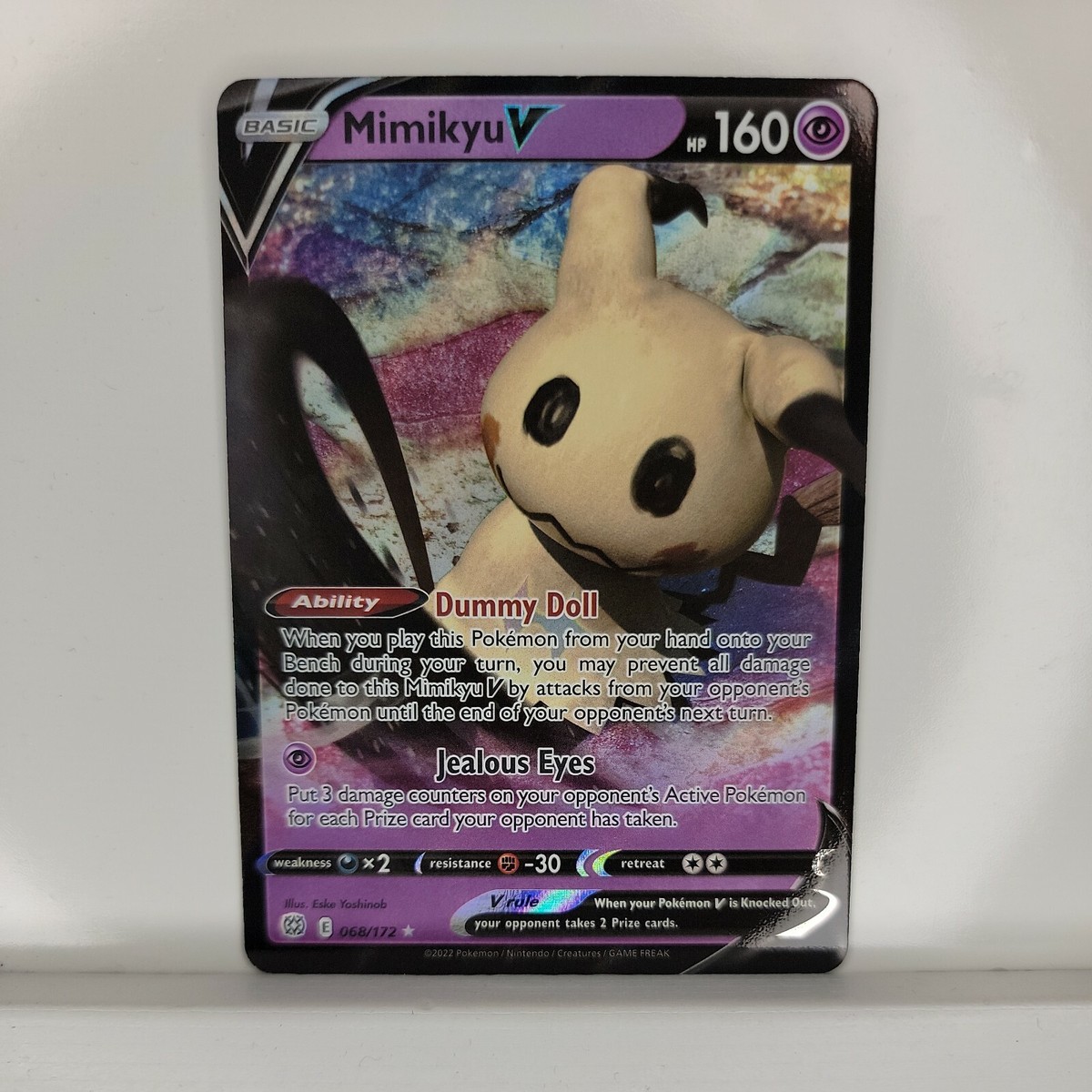 Brilliant Stars Pokemon Card, Mimikyu V 068/172 Ultra Rare | eBay
