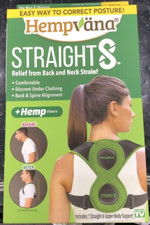 Hempvana Straight8 Fully Adjustable Lightweight Posture Corrector Open Box 