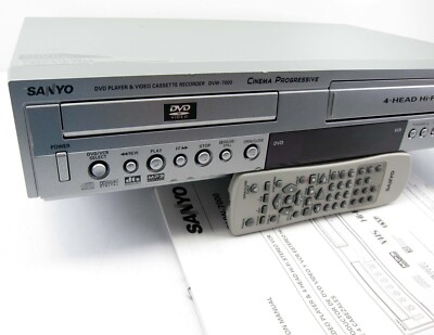 Sanyo DVW-7200 DVD Player VCR VHS Player Combo 4 Head Hi-Fi w