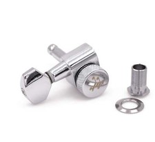 Genuine Tone Ninja 2-pin locking tuners 20:1 Chrome 6 inline lefty non-staggered