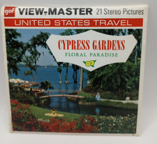 View-Master - Cypress Gardens Floral Paradise Florida 3 reels A969 GAF