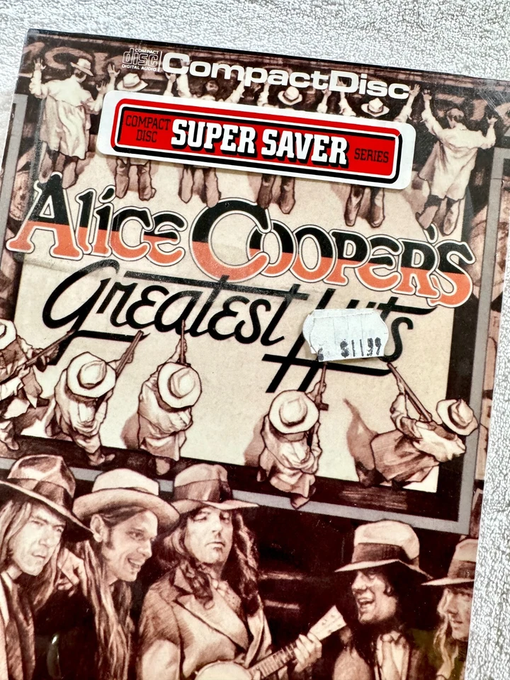 ALICE COOPER SEALED ORIGINAL 80's LONGBOX CD COOPERS PROMO SUPER SAVER STICKER - Bild 3 von 4