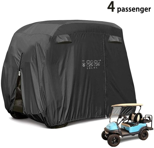 10L0L Waterproof Golf Cart Cover 4 passenger Fits EZGO Club Car Yamaha