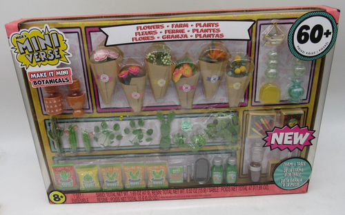 MGA's MINIVERSE MAKE IT MINI BOTANICALS Flowers Plants Deluxe Set 60+ Pieces NEW