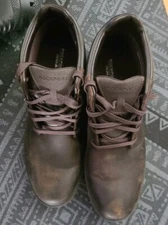 Rockport XCS Hydro-Shield Waterproof Tan Weather Leather Boots Shoes US 13 